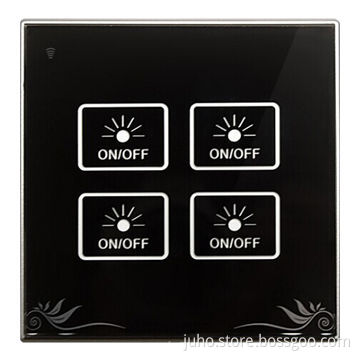 Intelligent Touch Switch With Brushed Metal Panel